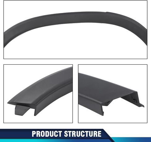 PIT66 الخلفية اليمنى Fender Wheel Flare Trim صب متوافق مع Chevy Trax LTZ 2013-2016/TRAX Premier 2017-2020/TRAX (عارضة الأزياء: LS ، LT) 2013-2022 95298242 ، GM1791123 in Kuwait