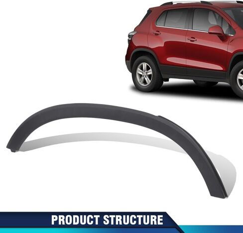PIT66 الخلفية اليمنى Fender Wheel Flare Trim صب متوافق مع Chevy Trax LTZ 2013-2016/TRAX Premier 2017-2020/TRAX (عارضة الأزياء: LS ، LT) 2013-2022 95298242 ، GM1791123 in Kuwait