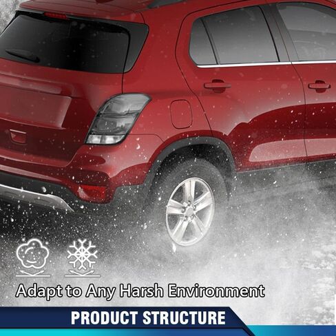 PIT66 الخلفية اليمنى Fender Wheel Flare Trim صب متوافق مع Chevy Trax LTZ 2013-2016/TRAX Premier 2017-2020/TRAX (عارضة الأزياء: LS ، LT) 2013-2022 95298242 ، GM1791123 in Kuwait