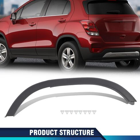 PIT66 Rear Right Fender Wheel Flare Trim Molding Compatible with Chevy Trax LTZ 2013-2016/Trax Premier 2017-2020/Trax (submodel: LS, LT) 2013-2022 95298242, GM1791123 in Saudi Arabia