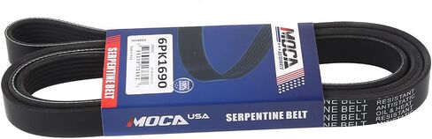 MOCA 6PK1690 حزام EPDM Serpentine Fits لبويك 1998-2004 Regal 3.8L ، لشيفروليه 2004-2005 Impala 3.8L ، 2004-2005 Monte Carlo 3.8L ، لكرايسلر 2011-2013 300 3.6 لتر ، والمزيد in Kuwait