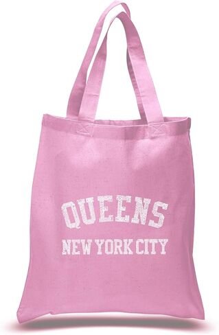 LA POP ART Word Art S Tote Bag - Popular Neighborhoods in Queens New York - Word Art in Kuwait