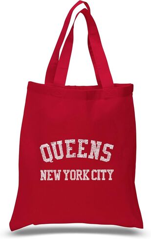 LA POP ART Word Art S Tote Bag - Popular Neighborhoods in Queens New York - Word Art in Kuwait