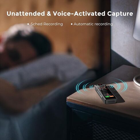 136GB AI Voice Recorder, TIMMKOO Digital Voice Recorder with Playback, Offline Transcribe and Online Summarize/Mindmap/Translation Base on AI Technology, Voice Activated Audio Recorder (Black) in Kuwait