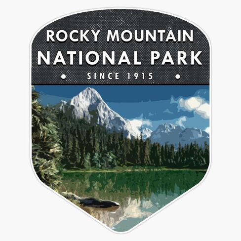 Magnet Rocky Mountain National Park 2 Colorado Magnet Vinyl Decal Sticker 5" in Saudi Arabia