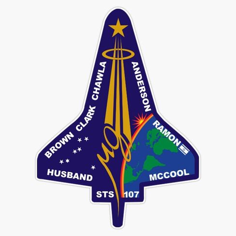 STS-107 Space Shuttle Columbia Mission Logo Sticker Sticker Sticker Vinyl Decal 5 " in Saudi Arabia
