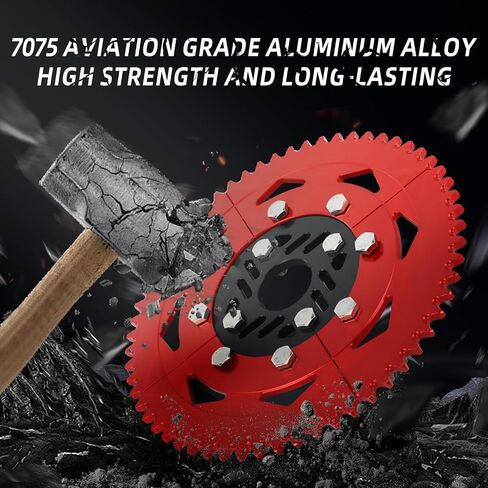 420 Chain 60T Split Sprocket 7075 Aluminum Universal for Coleman CT200U BT200X 212cc 196cc 6.5hp 5.5hp Mini Bike & Go Karts Inner Black and Outer Red in Saudi Arabia