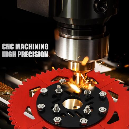 420 Chain 60T Split Sprocket 7075 Aluminum Universal for Coleman CT200U BT200X 212cc 196cc 6.5hp 5.5hp Mini Bike & Go Karts Inner Black and Outer Red in Saudi Arabia