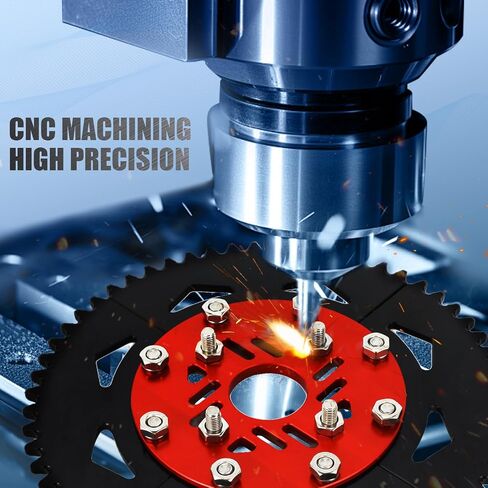 420 Chain 60T Split Sprocket 7075 Aluminum Universal for Coleman CT200U BT200X 212cc 196cc 6.5hp 5.5hp Mini Bike & Go Karts Inner Black and Outer Red in Saudi Arabia