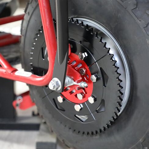 420 Chain 60T Split Sprocket 7075 Aluminum Universal for Coleman CT200U BT200X 212cc 196cc 6.5hp 5.5hp Mini Bike & Go Karts Inner Black and Outer Red in Saudi Arabia