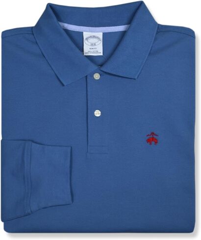 Brooks Brothers Mens Slim Fit All Cotton Long Sleeve Polo Shirt, in Saudi Arabia