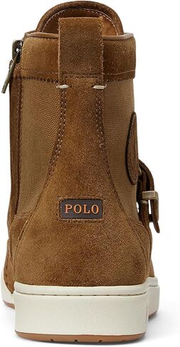 بولو رالف لورين للرجال رينجر Nubuck & Canvas Sneaker Boot Fashion in Saudi Arabia