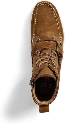 بولو رالف لورين للرجال رينجر Nubuck & Canvas Sneaker Boot Fashion in Saudi Arabia