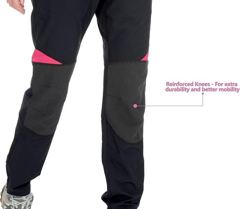 Little Donkey Andy Women's Lightweight Quick Dry Hiking Pants Reinforced Knees UPF 50 for Mountain Climbing Camping Black XL in Saudi Arabia