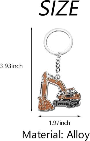 WSNANG Excavator Gifts for Men - Construction Party Keychain & Driver Keychain - Fathers Day Gift in Saudi Arabia