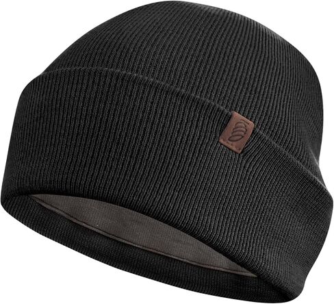 Golden Kocoon® -E-M-F Bamboo Viscose Beanie مع EcoShield ™ Tech Bamboo Lyocell Faraday Fabric Silver Liner - حجم البالغين باللون الأسود -5 جرام، أبراج خلوية، بلوتوث، عدادات ذكية وواي فاي - قبعة شرنقة ذهبية in Kuwait