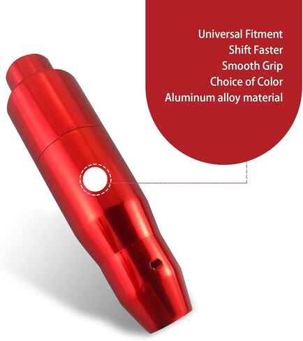 1 PC Car Modified Gear Shift Head, 1.37" x 5.7" Automatic Gear Shift Head Shift Lever, Universal Automobile Interior Decorative Accessories, for Most Automatic Car (Red) in Kuwait