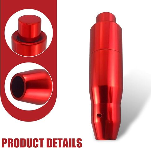 1 PC Car Modified Gear Shift Head, 1.37" x 5.7" Automatic Gear Shift Head Shift Lever, Universal Automobile Interior Decorative Accessories, for Most Automatic Car (Red) in Kuwait
