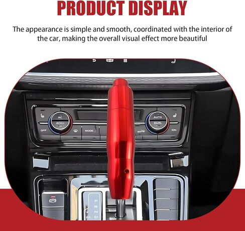 1 PC Car Modified Gear Shift Head, 1.37" x 5.7" Automatic Gear Shift Head Shift Lever, Universal Automobile Interior Decorative Accessories, for Most Automatic Car (Red) in Kuwait