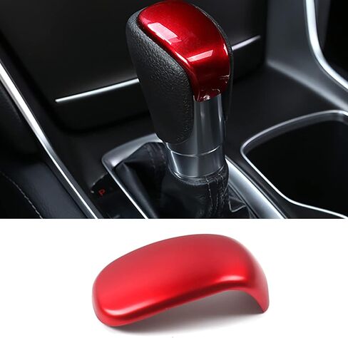 Car Accessories Fit for Honda Accord 10Th 2018 2019 2020 2021 2022 2023 Inner Gear Shift Lever Head Knob Cap Cover Trim (Red) ABS 1 PC in Saudi Arabia
