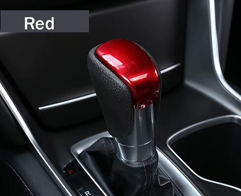 Car Accessories Fit for Honda Accord 10Th 2018 2019 2020 2021 2022 2023 Inner Gear Shift Lever Head Knob Cap Cover Trim (Red) ABS 1 PC in Saudi Arabia