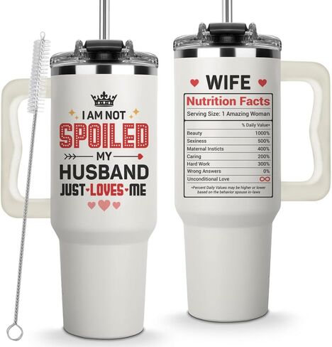 Christmas Gift for Mom - Best Mom Ever Coffee Tumbler 40 Oz With Handle and Straw, Mama Tumbler, Best Mom Ever Mug, Mom Birthday Present, Mama Cup, Mothers Day Gift Tumbler, Moms Christmas Gift Ideas in Kuwait