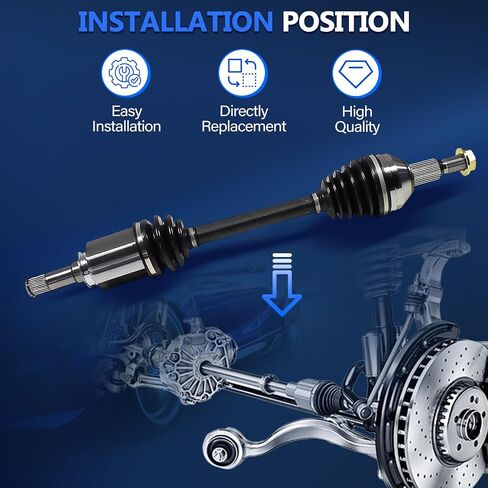 زوج أمامي محور CV مناسب لـ Buick Enclave 2008-2017 3.6L CV Axle Advel Left Left Toin in Kuwait