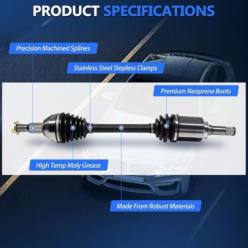 زوج أمامي محور CV مناسب لـ Buick Enclave 2008-2017 3.6L CV Axle Advel Left Left Toin in Kuwait