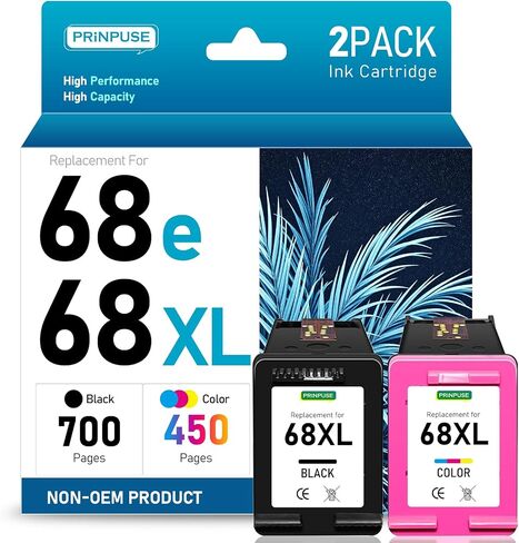 67XL Ink Cartridges for HP Ink 67 HP 67XL Black Color Combo Pack Used with Printer Envy 6000 6055e 6400 6455 6458e DeskJet 2700e 2700 2752e 2755e 2755 2855e 4100 4155e 4255e 4152 (2 Pack) in Kuwait