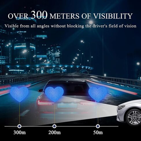 10PCS Vinyl Decal for Cars, High Intensity Reflective Sticker Night Safety Sign Bumper Decals, Waterproof Grid Vinyl Stickers Scratch Cover for Auto Window Laptop (Heart, Pink) in Saudi Arabia