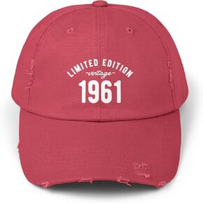 Limited Edition Vintage 1961 Baseball Cap - Retro Congended Hat للرجال والنساء ، هدية عيد ميلاد قابلة للتعديل ، كلاسيكية عتيقة in Kuwait