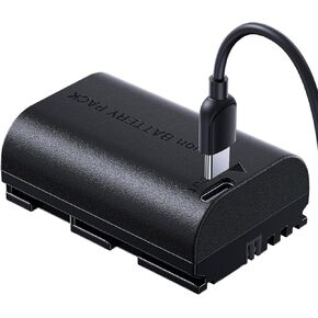 llano LP-E6NH Battery (USB-C Input) 2400mAh Replacement Battery Pack for Canon EOS R7 R5 R6 R6 II R, 5DIV, 6DII, 7DII, 80D, 90D Black in Kuwait