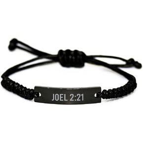 Joel 2 21 Bracelet Joel 2:21 Gifts Bible Verse Scripture Stainless Steel Bracelet in Kuwait