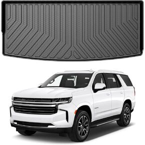 Mixsuper Cargo Liner لـ Chevrolet Tahoe/GMC Yukon 2021-2026 ، جميع بطانة Trunk Trunk Cargo Cargo ، خلف المقاعد الثالثة ، الأسود in Kuwait
