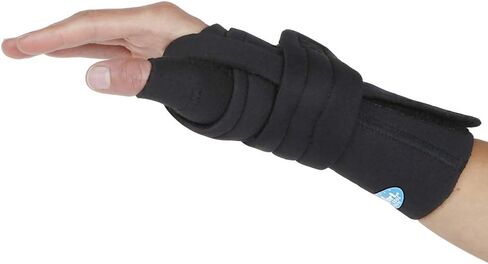 Comfort Cool Thumb CMC Restriction Splint, Provides Direct Support For The Thumb CMC Joint While Allowing Full Finger Function, Left Hand, Large Plus in Kuwait