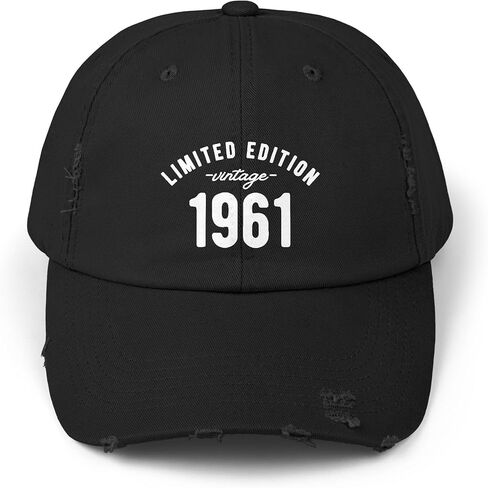 Limited Edition Vintage 1961 Baseball Cap - Retro Congended Hat للرجال والنساء ، هدية عيد ميلاد قابلة للتعديل ، كلاسيكية عتيقة in Kuwait