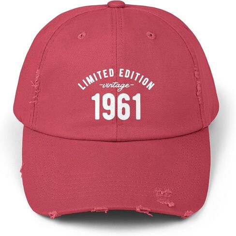 Limited Edition Vintage 1961 Baseball Cap - Retro Congended Hat للرجال والنساء ، هدية عيد ميلاد قابلة للتعديل ، كلاسيكية عتيقة in Kuwait
