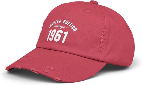Limited Edition Vintage 1961 Baseball Cap - Retro Congended Hat للرجال والنساء ، هدية عيد ميلاد قابلة للتعديل ، كلاسيكية عتيقة in Kuwait