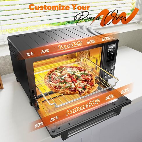 Nuwave Bravo Pro Convection Air Fryer Toaster Oven Combo, 2025 New and Improved, 10-in-1, 50°-450°F Temp Controls, Quick & Even Crisp Technology, 21Qt Capacity, Stainless Steel, PFAS Free in Saudi Arabia