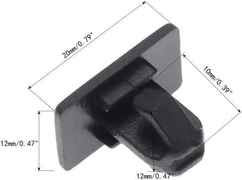 20Pcs Universal Rocker Molding Clips 488001 1BA41AX1AA 20x12mm for 300 Charger 2005-2010 Plastic Fasteners in Saudi Arabia