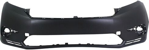 FITPARTS متوافقة مع Toyota Highlander 2011 2012 2013 Front Pumper Cover جديد ، مسبقة وجاهزة للطلاء. ث/السحب هوك وضباب الثقوب الضوئية. TO1000374 521190E914 in Saudi Arabia