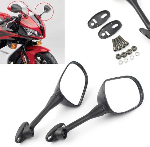 Cnwaga3 Pair Motorcycle Rearview Side Mirror Left & Right Side for HONDA CBR600RR 2003-2014, CBR1000RR 2004-2007 in Saudi Arabia