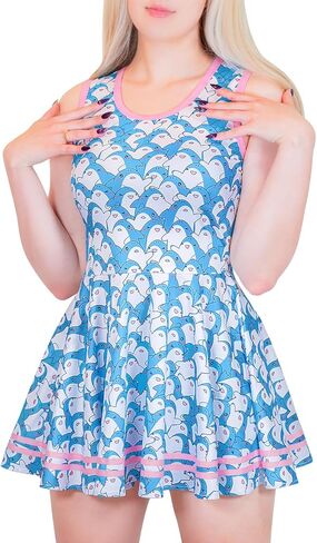 Littleforbig Women Silkylessless Sombory Shark Friend Bodycon Mini Skirt in Saudi Arabia