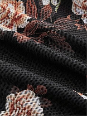 Verdusa Women's Plus Floral Mesh Mesh Bodycon Fishtail Wedding Dress in Kuwait