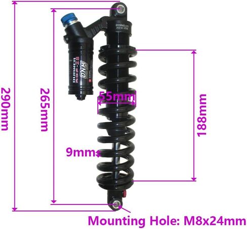 265mm 450 رطل DNM صدمة خلفية لـ Sur Ron Light Bee X Surron Electric Dirt Bike in Saudi Arabia