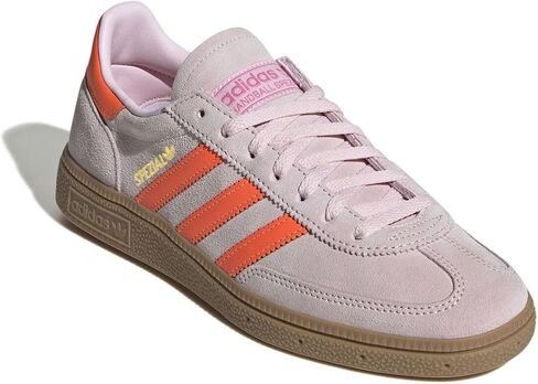 adidas Women's Handball Spezial Sneakers, Sandy Pink/Off White/Gum, Size 7.5 in Saudi Arabia