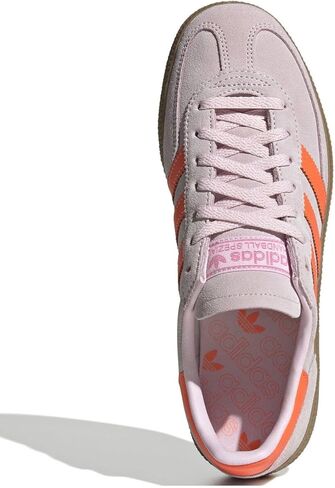 adidas Women's Handball Spezial Sneakers, Sandy Pink/Off White/Gum, Size 7.5 in Saudi Arabia