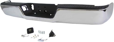 MBI AUTO - Steel Chrome, Rear Step Bumper Assembly for 2009-2018 Dodge RAM 1500 w/Single Exhaust, CH1103117 in Saudi Arabia