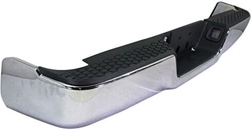 MBI AUTO - Steel Chrome, Rear Step Bumper Assembly for 2009-2018 Dodge RAM 1500 w/Single Exhaust, CH1103117 in Saudi Arabia