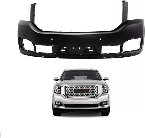 Yukon XL Front Bumper Cover Compatible with 2015 2016 2017 2018 2019 2020 GMC Yukon & Yukon XL 84407940 GM1000975, W/Sensor Holes in Saudi Arabia